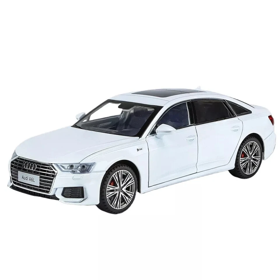 1/18 Audi A6 Alloy Car Model Diecast Toy Collectible With Sound&Light Kids Gift - Image 3 of 4