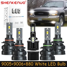For GMC Sierra 1500 2500 1999-2002 LED Headlight Bulb High Low Beam Fog Light Z8