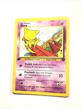 ABRA - 49/82 - 1st Edition Team Rocket - Pokemon Card - LP