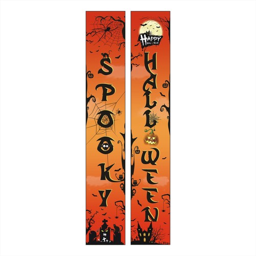 Exquisite Printed Halloween Couplet Banner High Quality Durable Party Decor - Picture 10 of 12