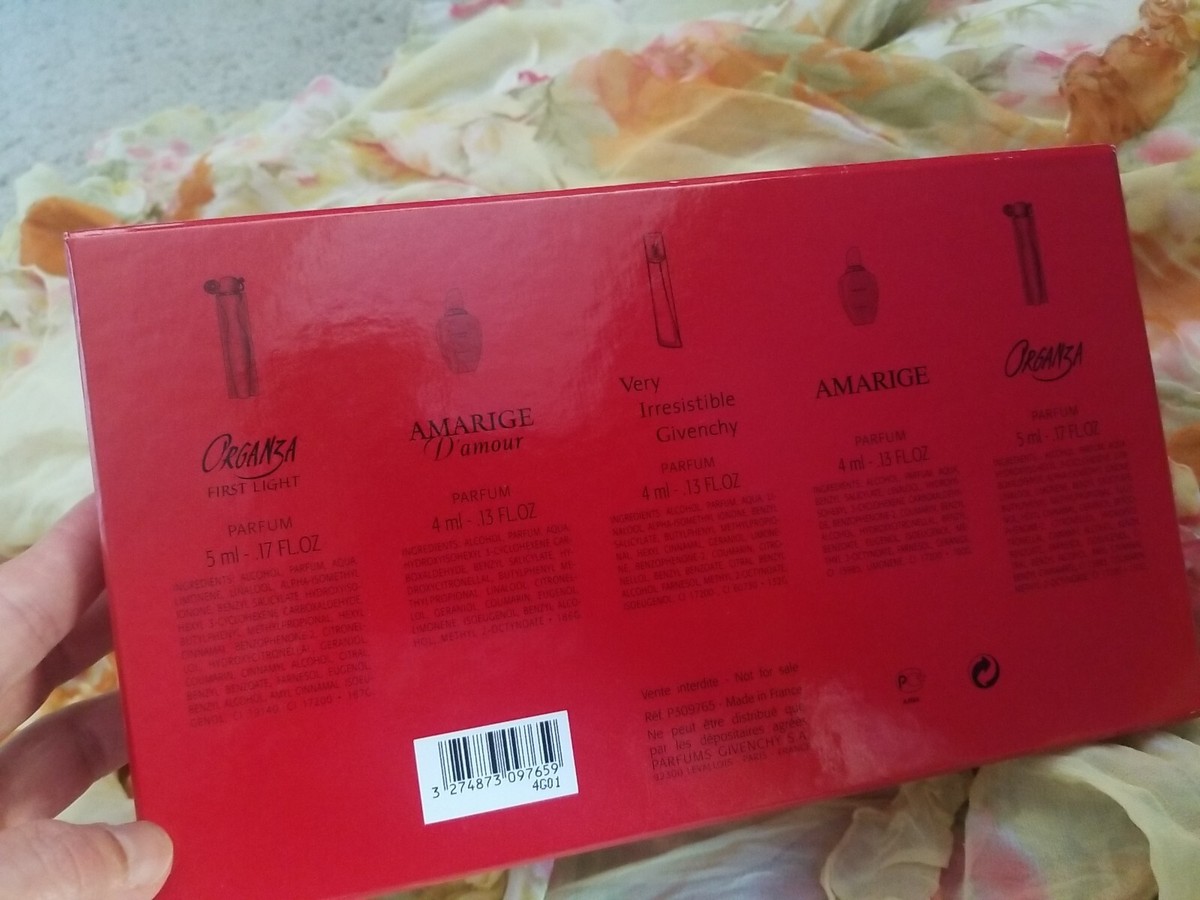 GIVENCHY Collection Miniature 5 Mini Perfumes Set Gift Box. Made