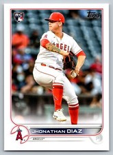2022 Topps #332 Jhonathan Diaz Los Angeles Angels ROOKIE