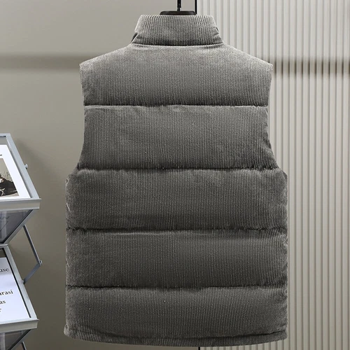 Mens Winter Body Warmer Sleeveless Padded Waistcoat Gilet Jacket Quilted Vest - Foto 7 di 17