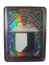 Kyle Pitts Rookie  15/50 Obsidian Black/Silver Volcanic Patch #VM-KP