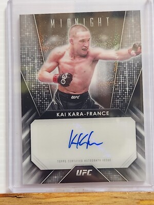 Kai Kara-France 2024 Topps Midnight UFC GLIMMER GRAPHS Auto card
