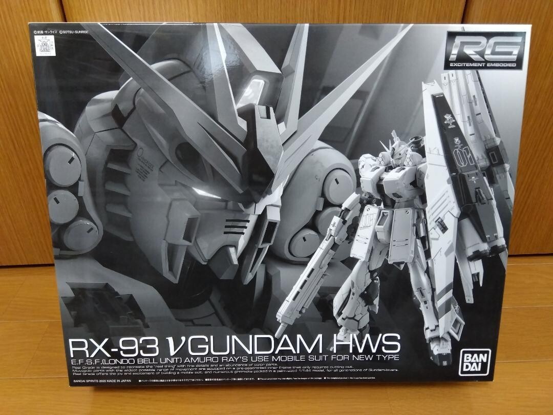 (未開封) RG RX-93 V GUNDAM HWS RG 1/144 Gundam HWS Nu RX-93 Gunpla Model Kit Premium Limited