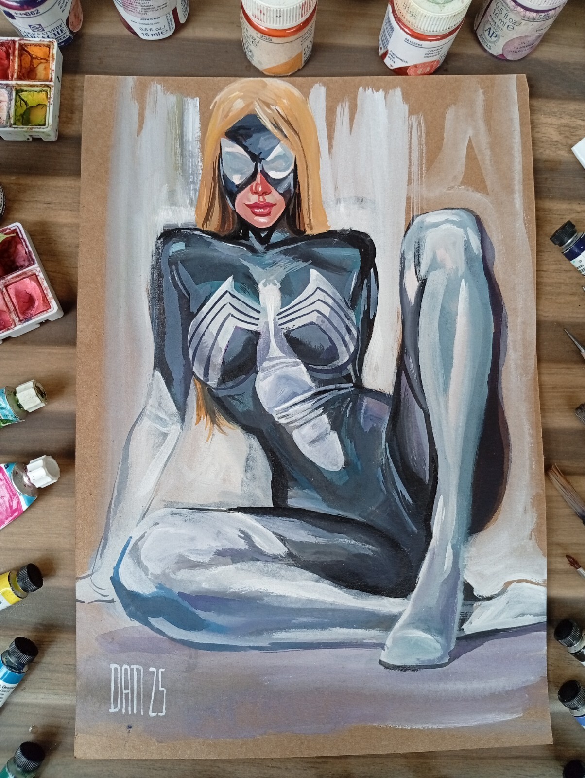 Julia Carpinter 9x12 original comic art by Dan Wade - TramaStudio