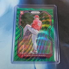 2021 Panini Prizm Baseball Spencer Howard Rookie RC Green Wave Prizm #66 NM/M