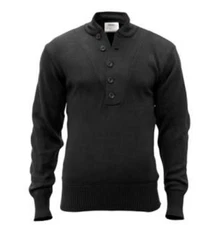 Rothco G.I. Style 5-Button Sweater - Black