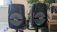 Dragon Technology DR007 Audio Powered  Stereo LED      9000W Speakers Karaoke