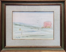 SEIBEZZI FIORAVANTE (Venezia, 1906 - 1975) PAESAGGIO olio su tela s. d. cm. 34 x