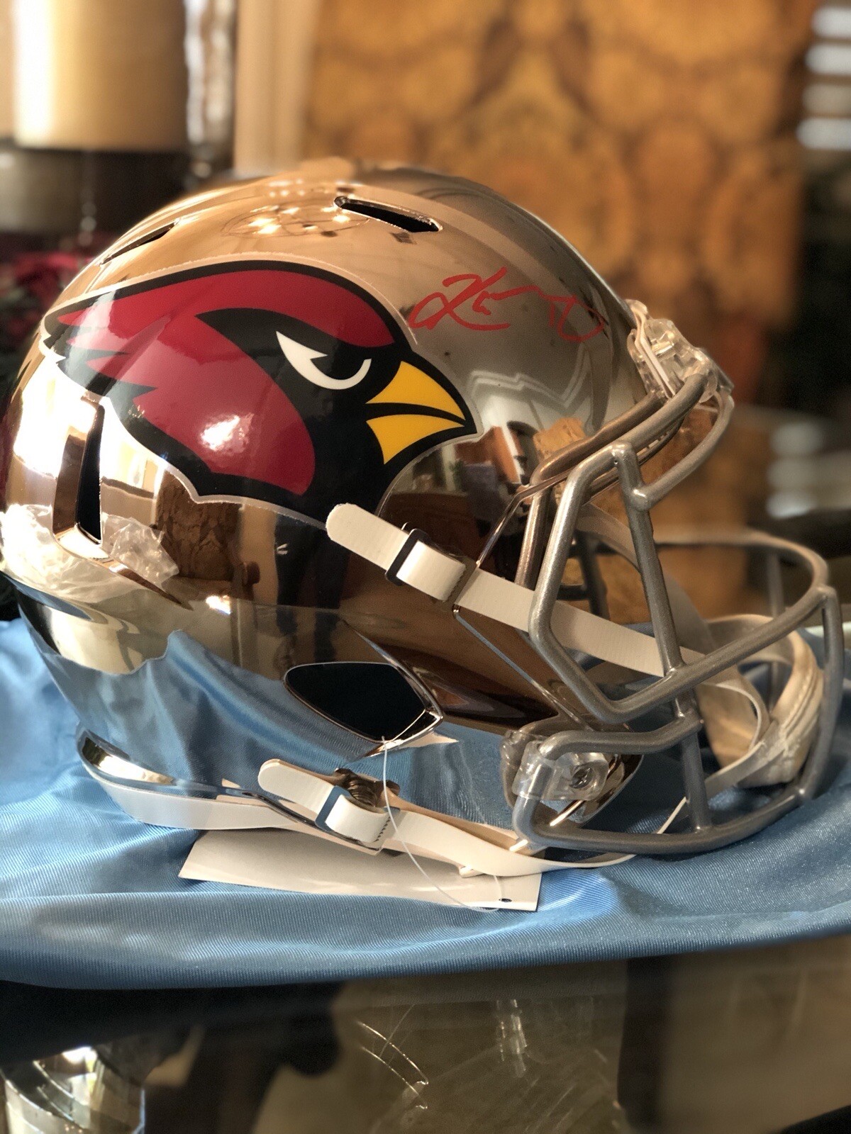 Kyler Murray Autographed Signed Arizona Cardinals Full Size Chrome Helmet Beckett Speed Rep 