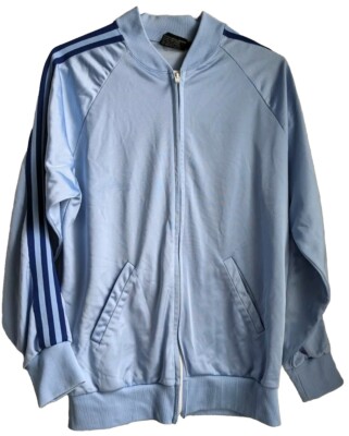 Todd #1 Vintage Athletic Track Suit Jacket Pants Sz L Blue