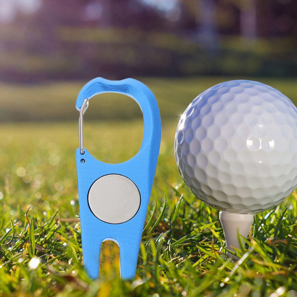 2pcs Metal Divot Repair Tool Ball Marker Divot Tool Metal Golf Divot