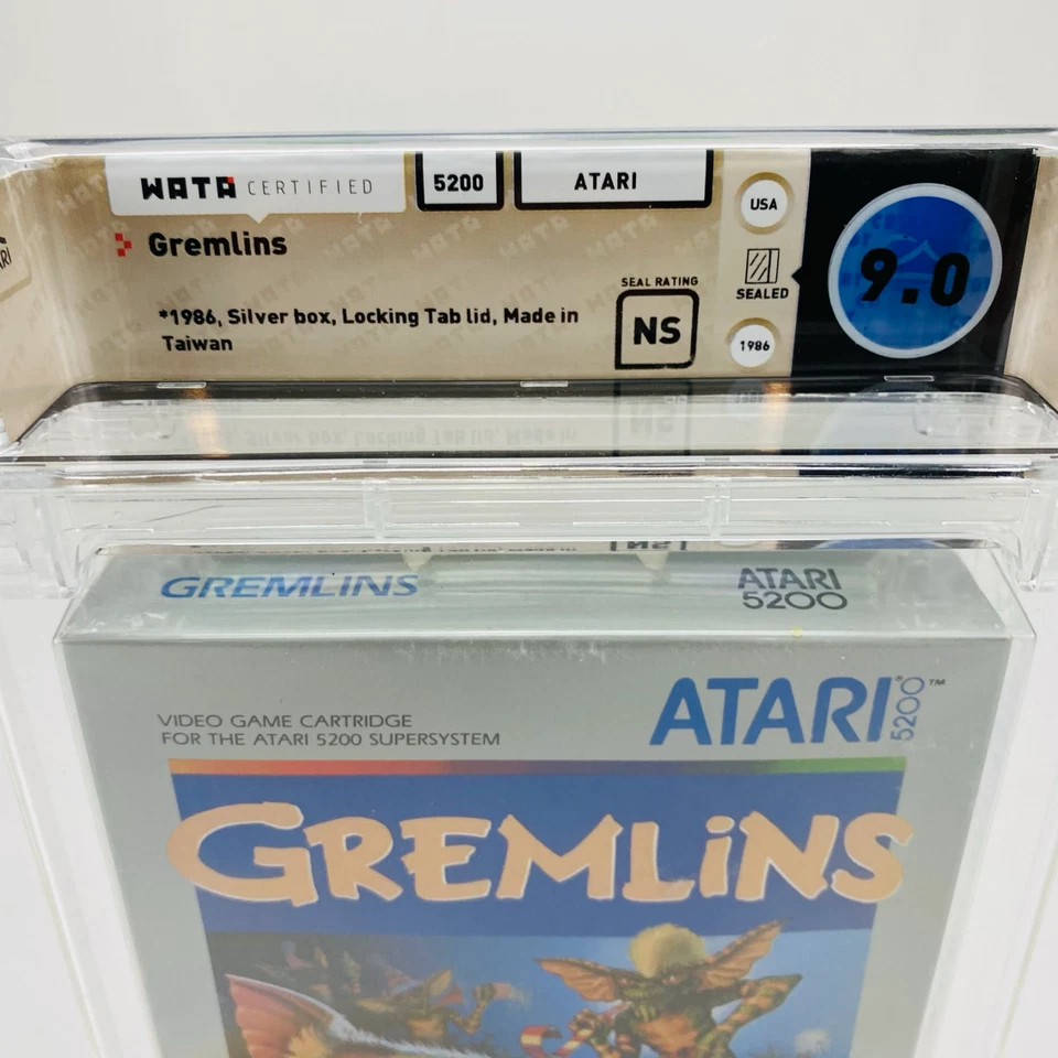 Gremlins - Atari 5200 Silver Box 1986 Movie Graded Factory Sealed WATA 9.0 NS - Image 2 of 4