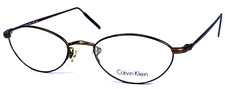 CALVIN KLEIN 150 552 NOS Italy Brown Havana Tortoise 48-18-135 Eyeglasses Frame