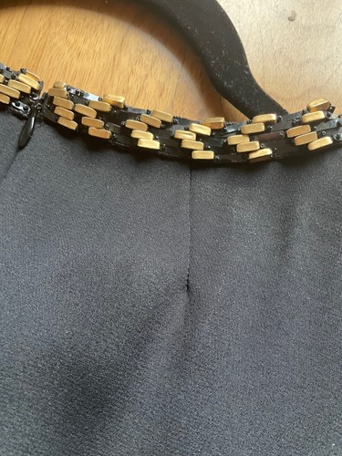 Issa Black silk dress with jewelled neckline UK10 BNWT - Picture 7 of 8