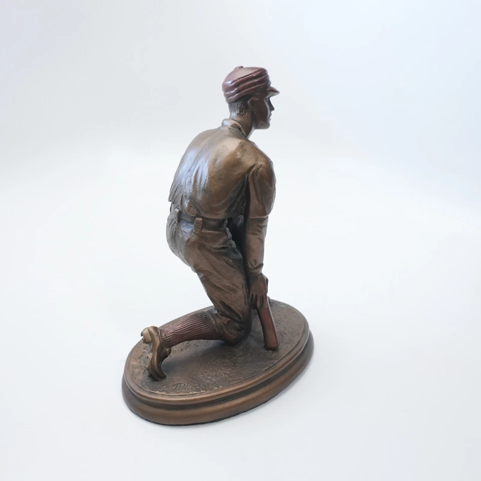 Austin Vintage 1992 Bronce Béisbol Escultura “En Cubierta” Estatua de Bateo 10” Foto 3 de 4