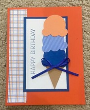 Ice cream birthday friendship card kit of 6 made w/ Stampin' Up 