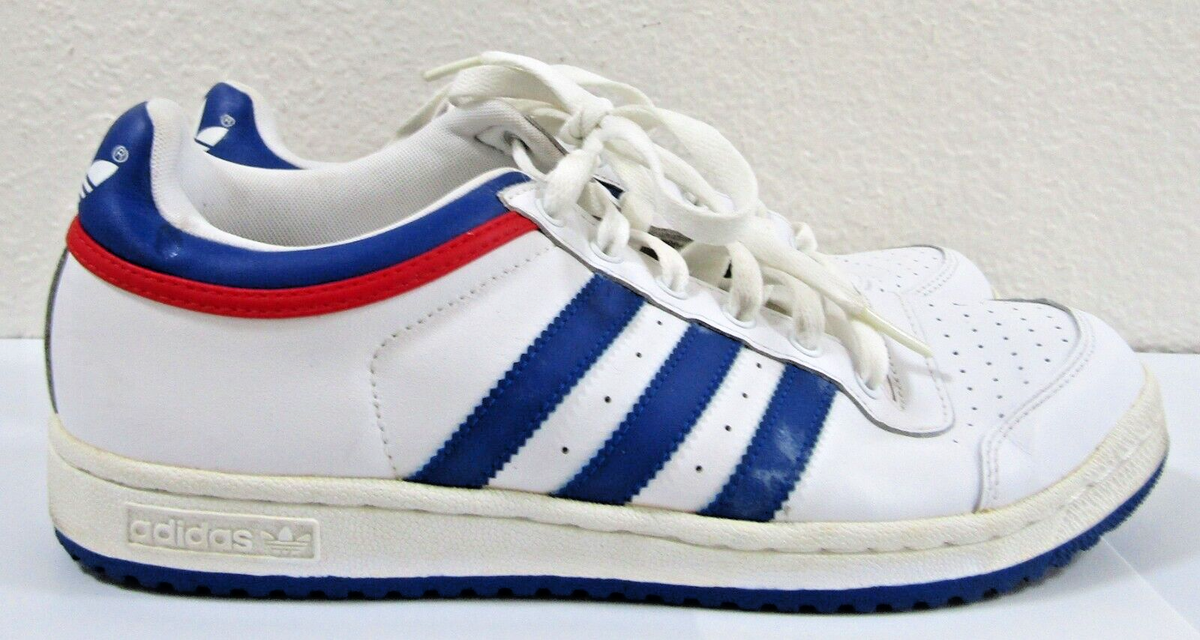 Adidas Top Ten Low Red White Blue Shoes Vintage 581051 Men\'s 9 Adidas Top Ten Low Red White Blue Shoes Vintage 581051 Men main image 3