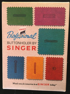 Vintage Singer Professional Buttonholer Sewing Attachment- 381116 Zig-Zag Slant