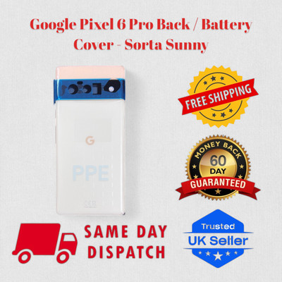 Für Google Pixel 6 Pro Rückseite Backglas Akkudeckel Sorta Sunny 100% Original
