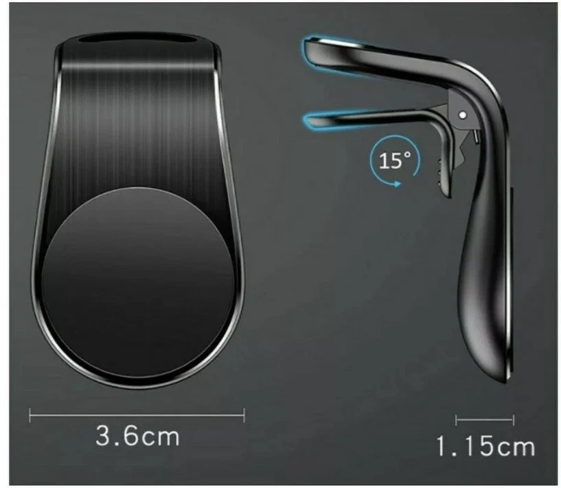 Magnetic Mobile Phone Mount Magnet Holder Car Dashboard Air Vent Stand Bracket  - Image 3 of 4