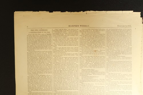 Harper's Weekly January 2nd 1864 Newspaper Army Potomac Systems of Sailing Air - Picture 8 of 23