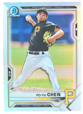 Po-Yu Chen 2021 Bowman Chrome Draft Refractor #BDC-151 Rookie Parallel Pirates