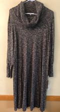 STUDIO ONE Women’s Cowl Neck Super Comfortable Sweater Dress Size 0X