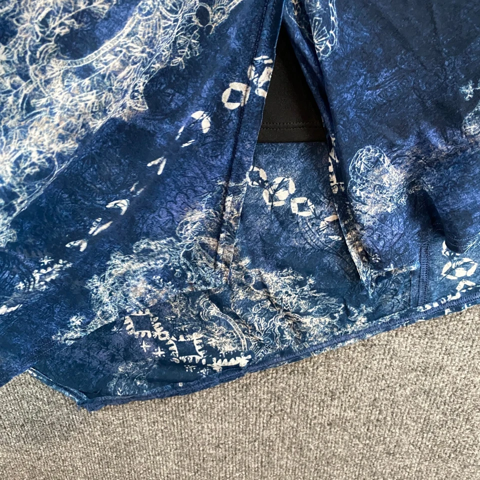 Vestido Simply Vera Wang XS Azul Patchwork Bandana Asimétrico Western Boho Años 90 Y2K Foto 4 de 4