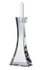 BOHEMIAN CRYSTALITE - OKINAWA CANDLESTICK 25.5 CM H