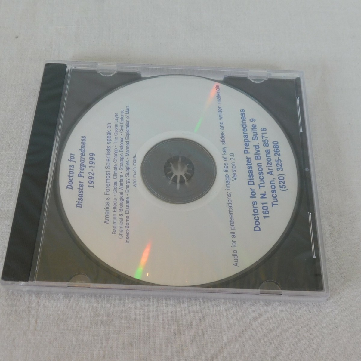 Doctors for Disaster Preparedness 1992-1999 Audio CD Global 