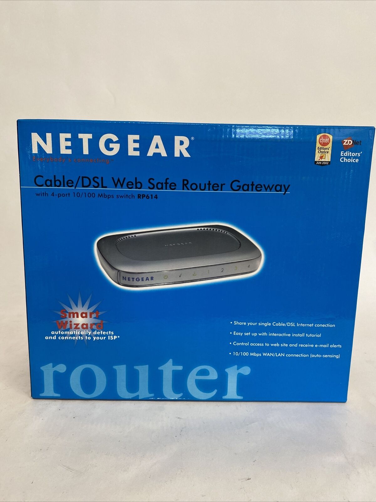 Netgear RP614 100 Mbps 4-Port 10/100 Wired Router