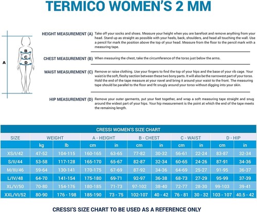 CRESSI Termico Lady Swimsuit 2 mm Damen Schwimmanzug Ärmellos M/3 - Bild 5 von 6