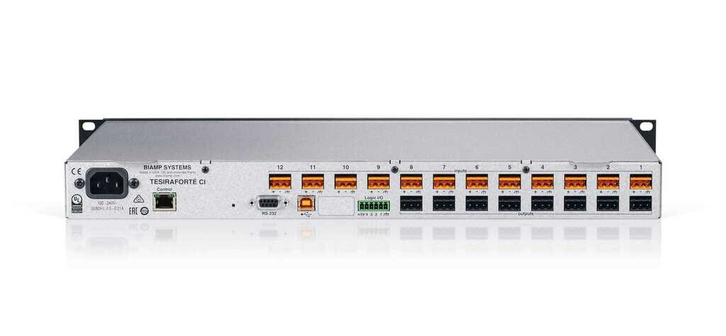 Biamp Systems TesiraForte AVB CI Digital Audio Server Signal