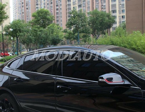 Black steel Fit For Chevrolet Malibu 16-23 Car Window frame Strip Cover Trim H - Bild 8 von 16