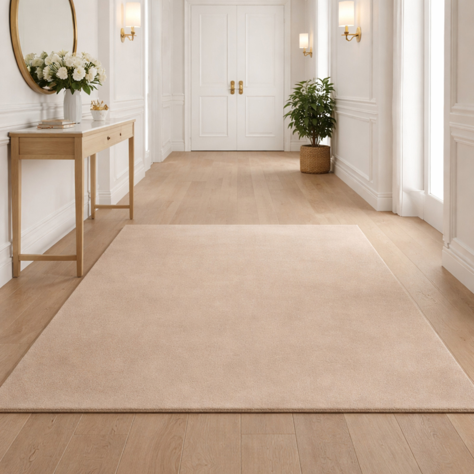 Hand Tufted Wool Area Rug 9X12 Neutral Beige Modern Luxury Living Room Rug 8X10