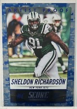 2014 Score #155 Sheldon Richardson Artist's Proof SN26/35 New York Jets