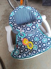 Fisher-Price GGD48 Sit-Me-Up Floor Seat -Blue/White