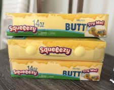 Squeeezy 14oz Butter Scented Yellow Foam Stress Toy lot of 3 NEXT DAY SHIPPING