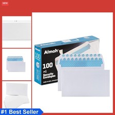  6 3/4 Security Tinted Self Seal Envelopes 3-5/8 x 6-1/2 In White 24 LB 100