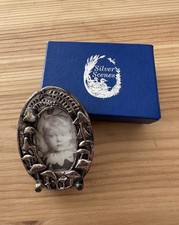 Vintage Silver Scenes Miniature Collectible Silver Plated Photo Frame Toadstools