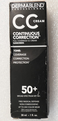 Dermablend CC Cream Continuous Correction Sunscreen Shade 35N SPF 50+ - 1 oz