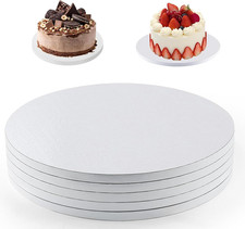 Cake Board, 30,5 cm Cake Drum, 5 Stück Wiederverwendbare Tortenunterlage Rund, C