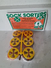 Vintage 1970s MCM Kitsch Sock Sorters Keeps Matched Washing and Drying Hong Kong