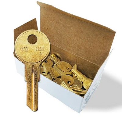 SUMMIT DOORWARE Y11 Key Blanks in Premium Brass | Uncut Blank Keys for 