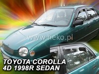 Windabweiser Regenabweiser Heko FüR Toyota Corolla E11 1997-2001 4-TüRer 4Tlg