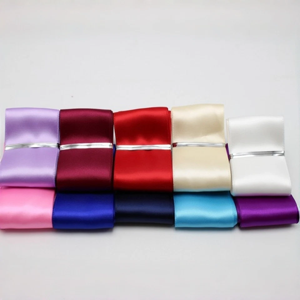 32.8 Feets 38mm Double Sided Satin Ribbon Gift Bow Wedding Craft Pick Your Color - Image 4 of 4