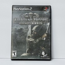 Airborne Troops Countdown to D-Day PS2 Game WWII NTSC Action Shooter 2004